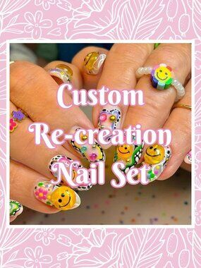 💅 Custom Re-Creation Press-On Nails (Made to Order)